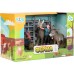 Набор фигурок Kids Team Ферма: фермер, страус, осёл, ослёнок в ограждении (Q9899-X20_3) title=