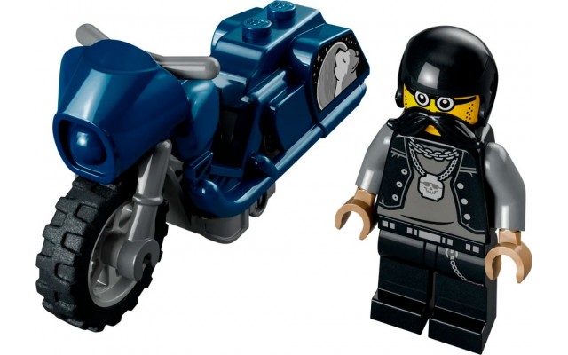 Конструктор LEGO City Stuntz Туристический трюковый мотоцикл 10 деталей (60331)