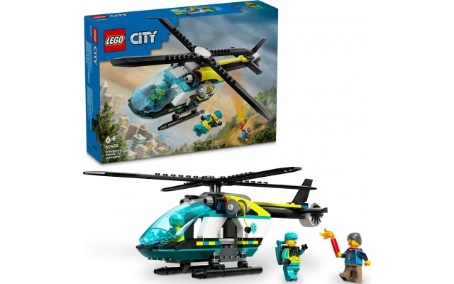 Конструктор LEGO City Гелікоптер аварійно-рятувальної служби 226 деталей (60405)