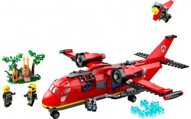 Конструктор LEGO City Пожарный спасательный самолет 478 деталей (60413)