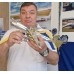 Колекційна модель-конструктор Metal Time Ukrainian Dream механічний літак Мрія АН-225 двокольоровий Exclusive Edition (MT001EE) title=