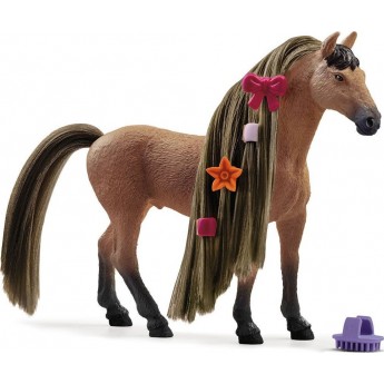 Фігурка коня Schleich Beauty Ахалтекінський жеребець з аксесуарами (42621)