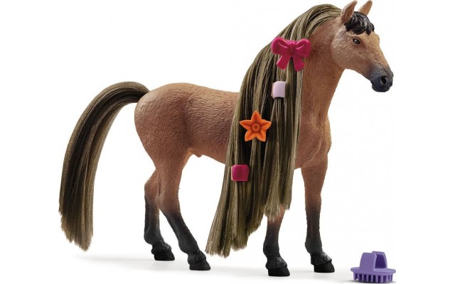 Фігурка коня Schleich Beauty Ахалтекінський жеребець з аксесуарами (42621)