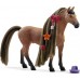 Фігурка коня Schleich Beauty Ахалтекінський жеребець з аксесуарами (42621) title=