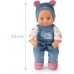 Коляска для ляльки Smoby Little для прогулянок 3-в-1 з пупсом синя (140308) title=