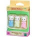 Набор фигурок Sylvanian Families Тройня Белых мышат (5337) title=