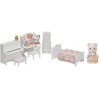 Игровой набор мебели Sylvanian Families для детской комнаты с фигуркой и пианино (5377)