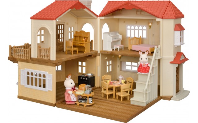 Игровой набор Sylvanian Families Большой дом со светом, фигурки и аксессуары (5383)