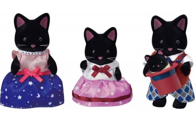 Набор фигурок Sylvanian Families Семья Черных Кошек (5530)