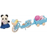 Ігровий набір Sylvanian Families Панда з велосипедом та роликами (5652)