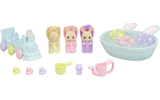 Игровой набор Sylvanian Families Купание тройни молочных крольчат (5707)