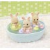 Игровой набор Sylvanian Families Купание тройни молочных крольчат (5707) title=