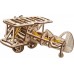 Деревянный механический 3D конструктор Ukrainian Gears Мини-биплан (70159) title=