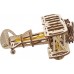 Деревянный механический 3D конструктор Ukrainian Gears Мини-биплан (70159) title=