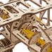 Деревянный механический 3D конструктор Ukrainian Gears Мини-биплан (70159) title=