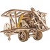 Деревянный механический 3D конструктор Ukrainian Gears Мини-биплан (70159) title=