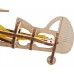 Деревянный механический 3D конструктор Ukrainian Gears Мини-биплан (70159) title=