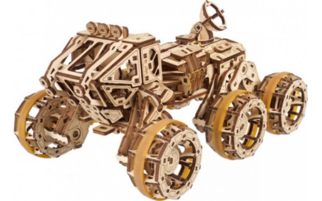 Дерев'яний механічний 3D конструктор Ukrainian Gears Пілотований марсохід (70206)