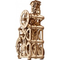 Деревянный механический 3D конструктор Ukrainian Gears Часы-двигатель (70217)