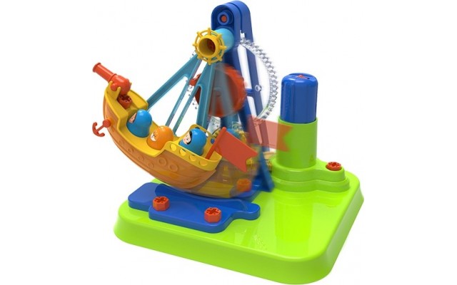 Дитячий набір для збирання Edu-Toys Піратський корабель з інструментами 52 деталі (JS026)