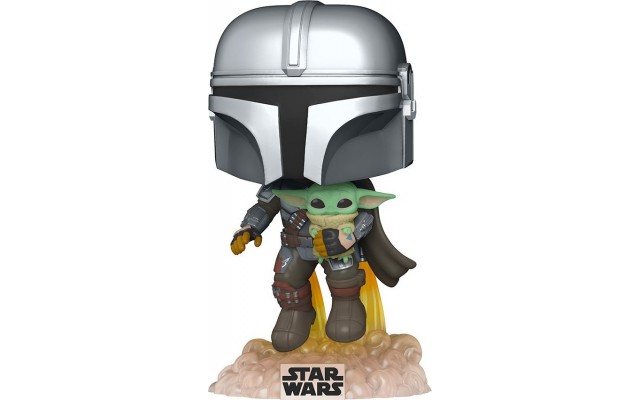 Фигурка Funko Pop Star Wars Мандалорец с малышом, 9.6 см (50959)