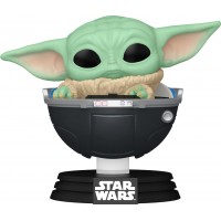 Фигурка Funko Pop Мандалорец Малыш Грогу в коляске, 9.6 см (76551)