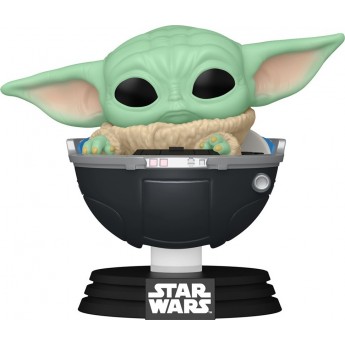 Фигурка Funko Pop Мандалорец Малыш Грогу в коляске, 9.6 см (76551)