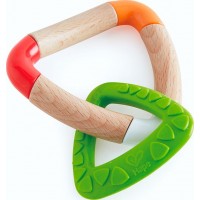 Прорезыватель Hape Треугольники с силиконовой ручкой (E0018)