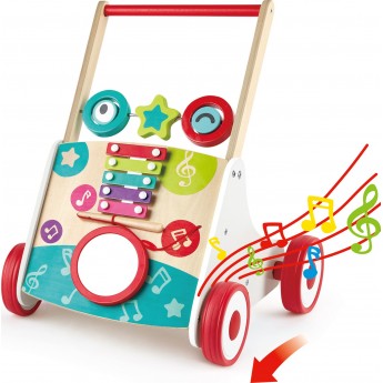 Музыкальные ходунки Hape с ксилофоном и барабаном (E0383)
