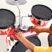 Детская барабанная установка Hape Музыкальный набор с клавиатурой и табуретом (E0632) title=