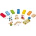 Динамический конструктор Hape Динамо 107 элементов, цветное домино (E1042) title=