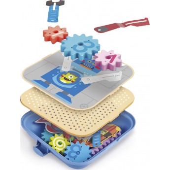 Игровой набор Hape Увлекательные шестеренки 115 элементов (E1065)