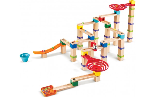 Конструктор-лабиринт Hape Marble Run Трюки и повороты 129 эл. (E1100)
