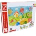 Рамка-вкладыш Hape Долина 3 в 1 для развития форм (E1601) title=