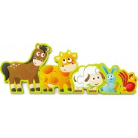 Деревянный пазл Hape Зверята на ферме 10 эл. (E1628)
