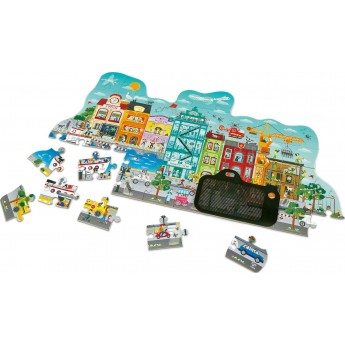 Пазл Hape Міський краєвид з анімацією 49 ел. (E1629)