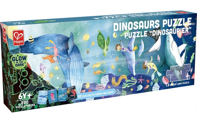Пазл-панорама Hape Подводный мир 200 деталей со светом (E1634)
