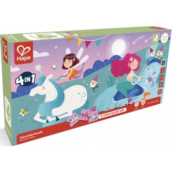 Пазл Hape Сказки 4 в 1 с 57 деталями (E1640)