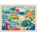 Пазл Hape Динозаври з розфарбуванням, 24 деталі (E1641) title=