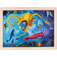 Пазл Hape Океан з розфарбуванням, 48 деталей (E1643)
