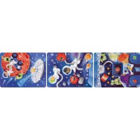 Пазл Hape Космос 48 деталей с плакатом (E1646)
