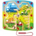 Магнитный лабиринт Hape Строительный транспорт с шариками (E1713) title=
