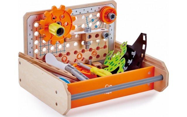 Конструктор Hape Junior Inventor Інструменти для експериментів 32 деталі (E3029)