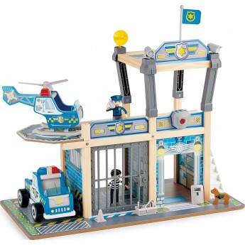 Игровой набор Hape Полицейский участок с сиреной и аксессуарами (E3050)