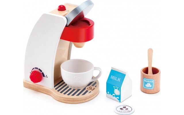Іграшкова кавоварка Hape з аксесуарами для рольових ігор (E3146)
