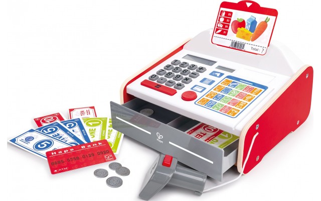 Игровой набор Hape Кассовый аппарат со звуком и светом (E3184)