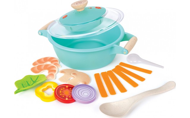 Игровой набор Hape Маленький шеф-повар с паром и аксессуарами (E3187)