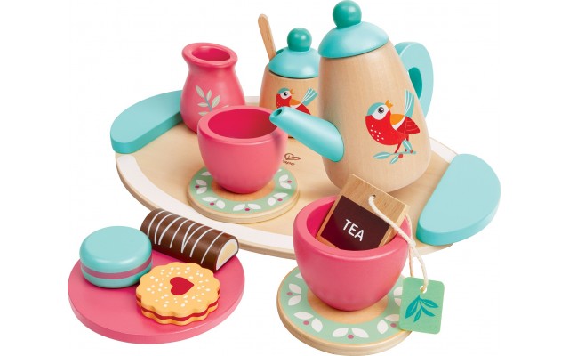 Игровой набор Hape Чаепитие с деревянными аксессуарами (E3207)