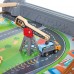 Игрушечная железная дорога Hape Стол 70 элементов с поездами и рельсами (E3766) title=