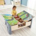 Игрушечная железная дорога Hape Стол 70 элементов с поездами и рельсами (E3766) title=